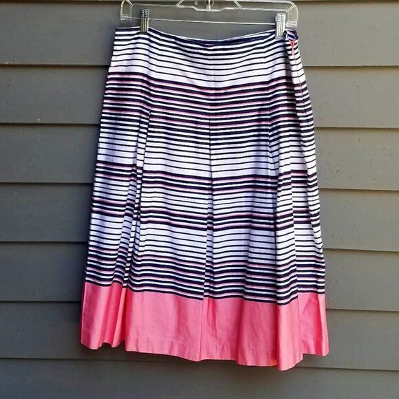 Charter Club Dresses & Skirts - Charter Club 100% Cotton Pleated Strip Skirt Size 10